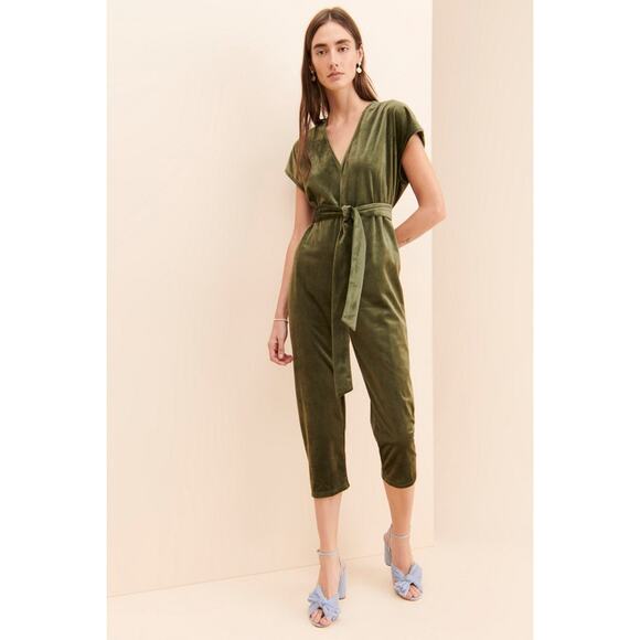 DRA Pants - DRA Women's Ciara Jumpsuit Size S In Olive